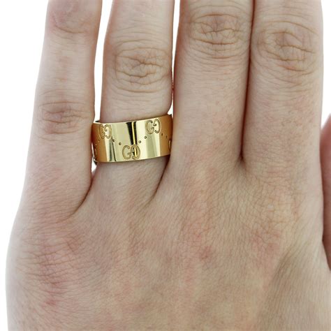 gold hiphop ring size gucci gold ring